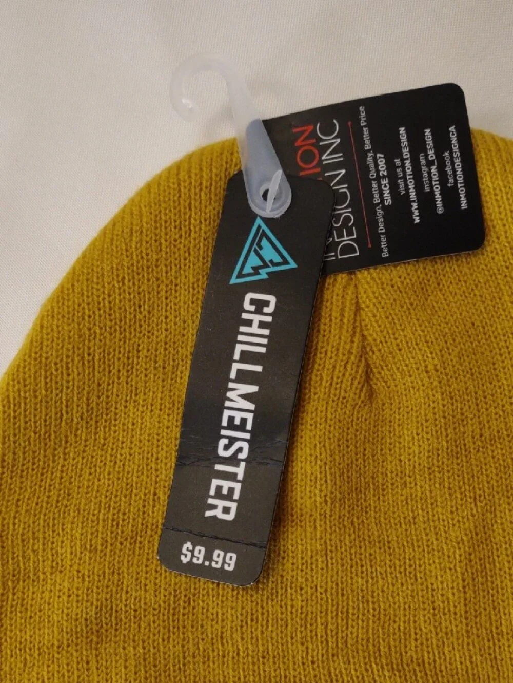 NWT Chillmeister Kids Mustard Yellow Cat Face Knit Beanie